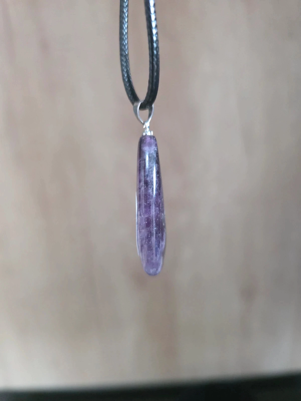 Chevron Amethyst Pendant – photo 4